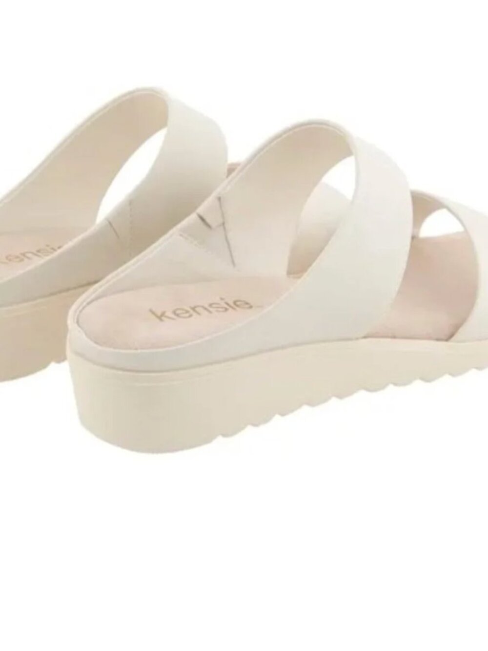 NWT Kensie Endy Comfort Double-Strap Slide Sandals - Picture 3 of 5